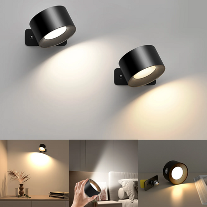 Portabel vägglampa uppladdningsbar