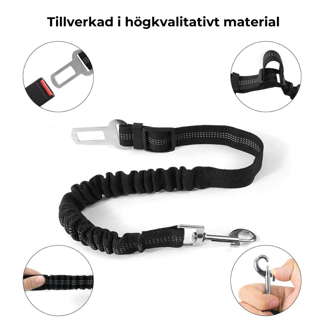 Säkerhetsbälte för hund och katt i bil