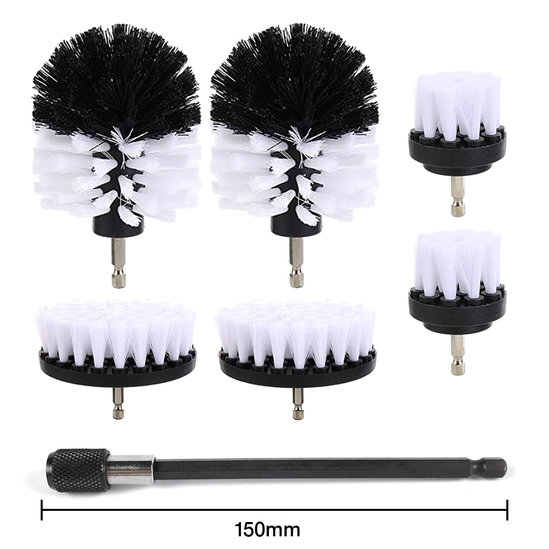 Mjuka borrborstar 6-pack med 150 mm förlängare