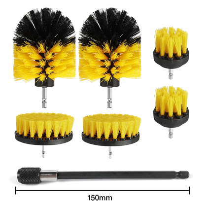 Medium borrborstar 6-pack med 150 mm förlängare