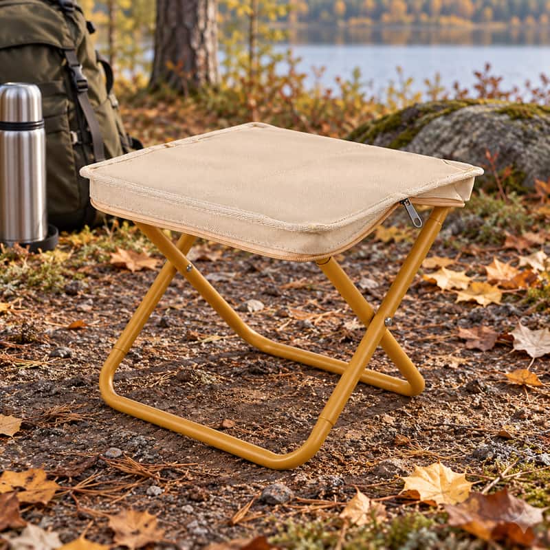 Låg hopfällbar campingpall