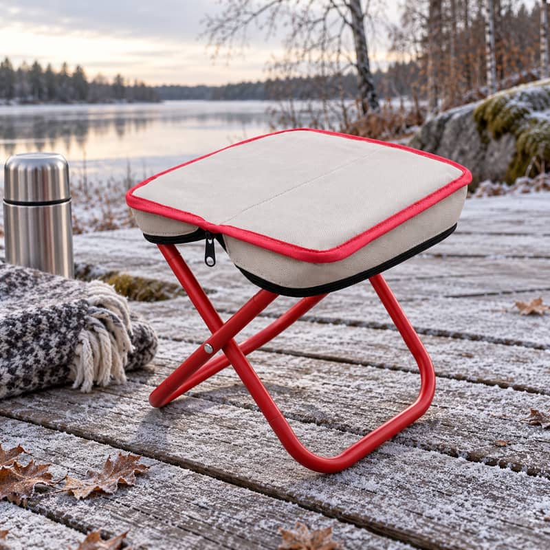 Låg hopfällbar campingpall