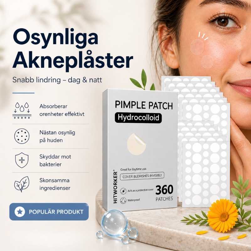 Akneplåster hydrocolloid för finnar 360-pack