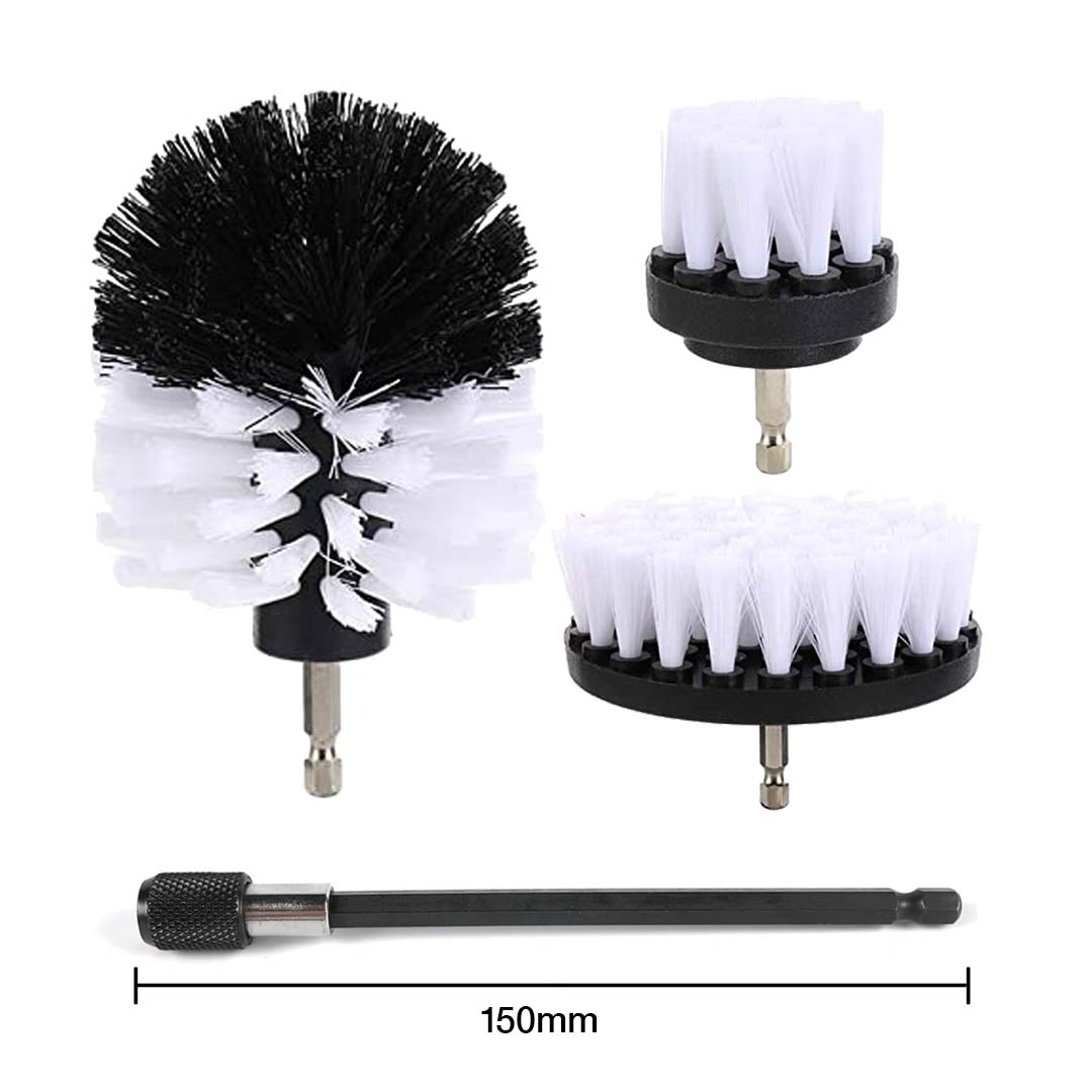 Mjuka borrborstar 3-pack med 150 mm förlängare