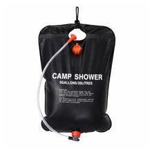 Campingdusch 20L med soluppvärmd vattentank