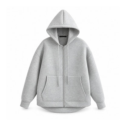 Damhoodie med dragkedja och huva - bild 1