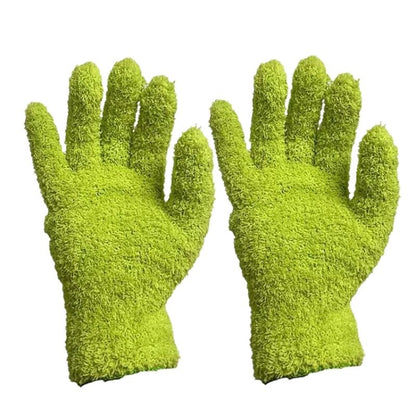 Dammhandskar i mikrofiber för rengöring