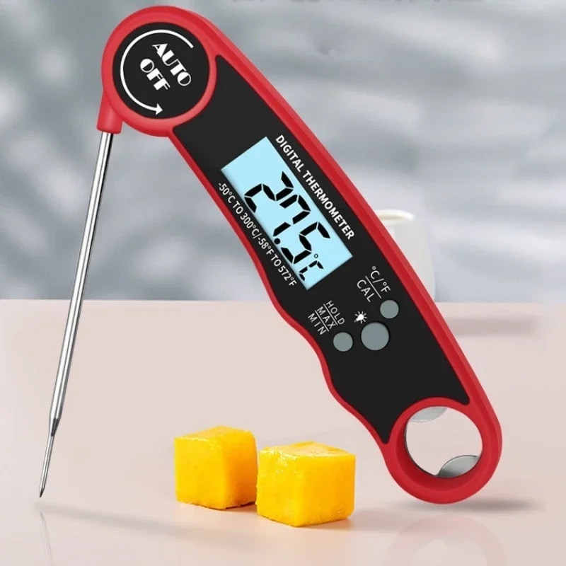 Digital köttermometer med vikbar sond