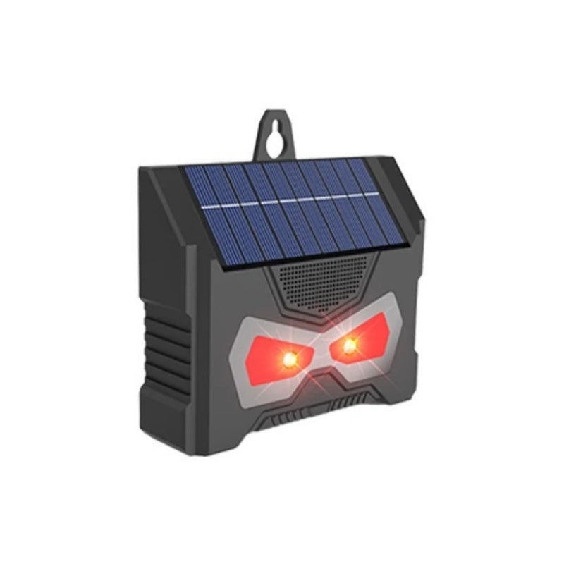 Djurskrämmare med ultraljud och LED-ljus