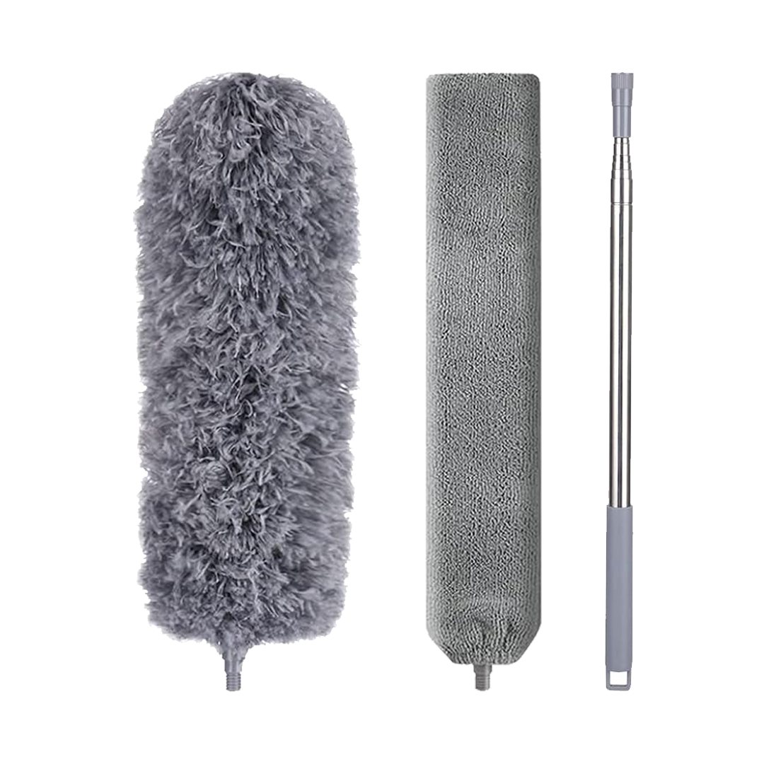 Dammvippa 2-pack med teleskopskaft