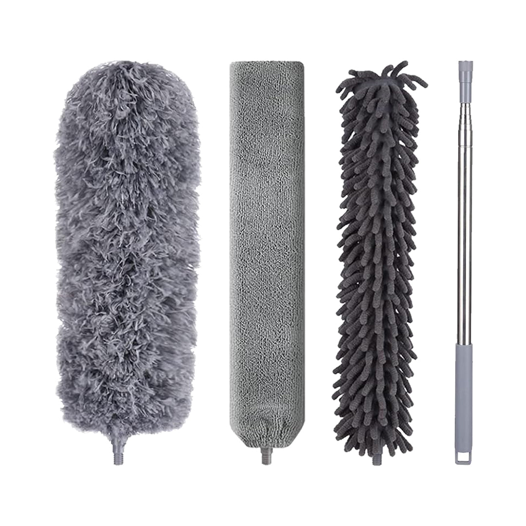 Dammvippa 3-pack med teleskopskaft