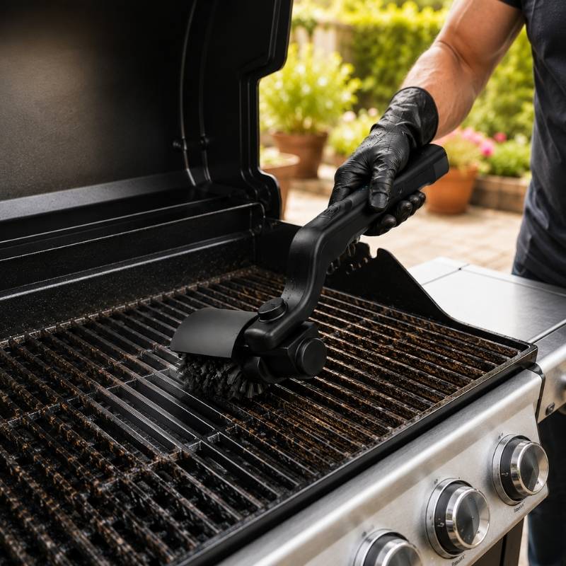 Elektrisk grillborste med USB-laddning