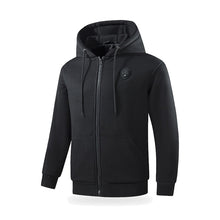 Eluppvärmd ziphoodie med tre värmelägen Black