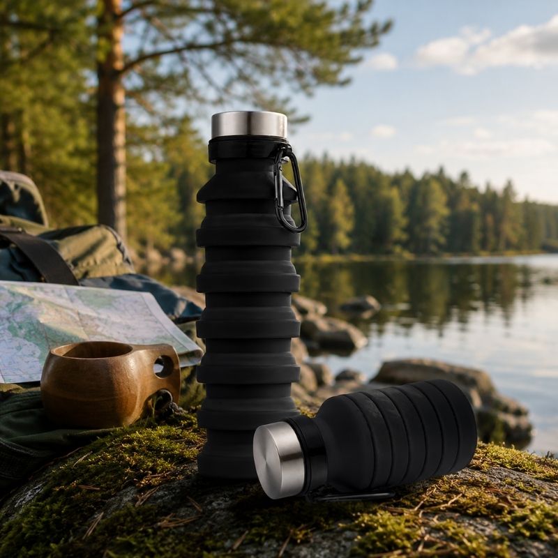 Expanderbar vattenflaska 550ml i silikon