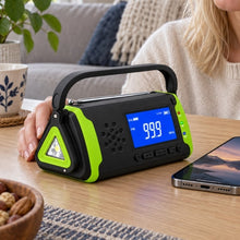 FM-nödradio med USB-uttag och 4000 mAh-batteri