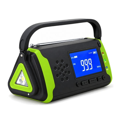 FM-nödradio med USB-uttag och 4000 mAh-batteri Grön