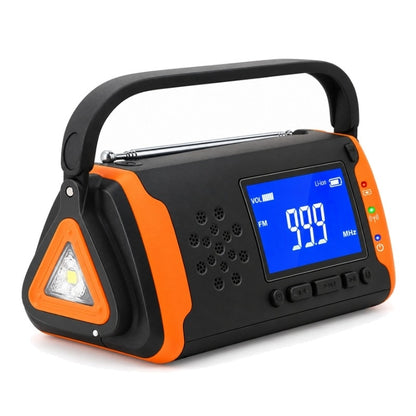 FM-nödradio med USB-uttag och 4000 mAh-batteri Orange