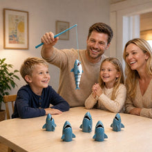 Fiskespel för barn med hajfigurer