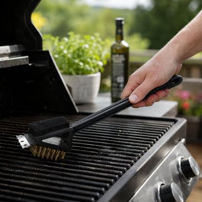 Grillborste för rengöring av grillgaller