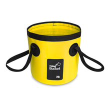 Hopfällbar hink 20 l Gul