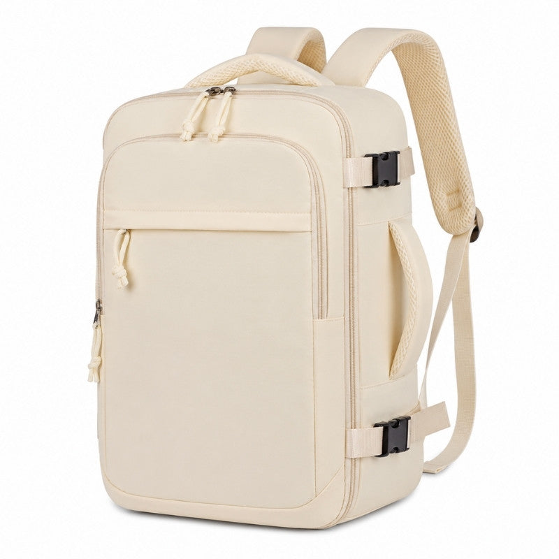 Handbagage ryggsäck för resa och weekend Beige