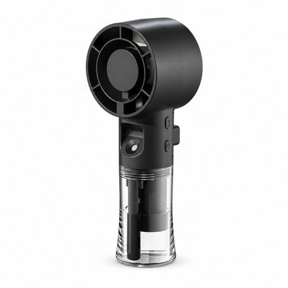 Handhållen fläkt med mistfunktion Black