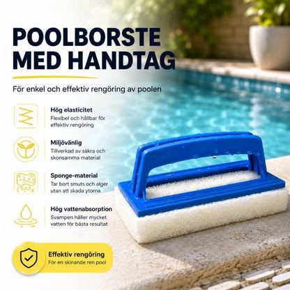 Handhållen skrubbborste för poolrengöring