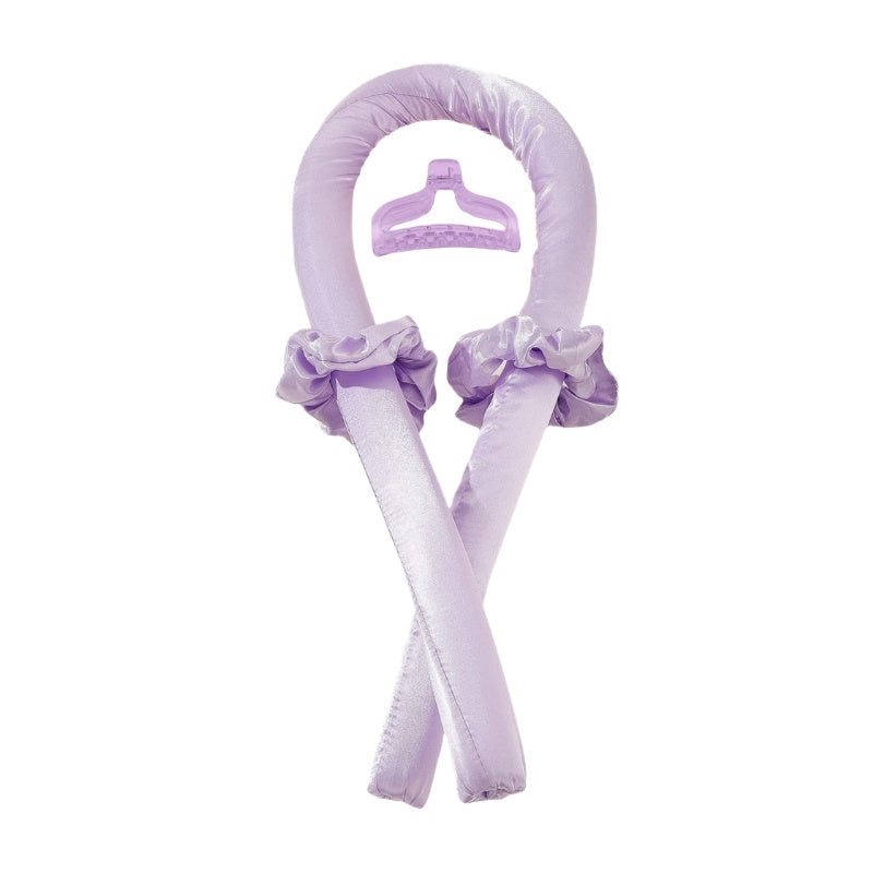 Heatless curls ribbon för värmefria lockar Lila