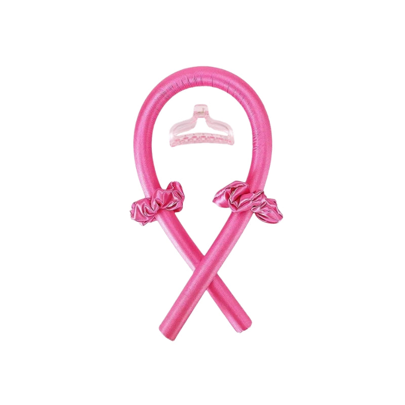 Heatless curls ribbon för värmefria lockar Rosé
