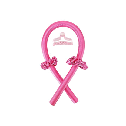 Heatless curls ribbon för värmefria lockar Rosé