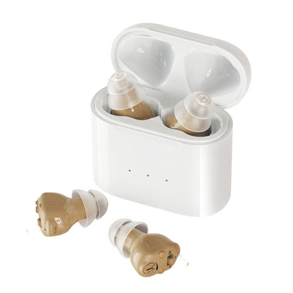 Hörapparat med upp till 20 timmars drifttid Beige