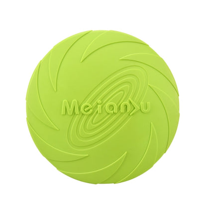 Hundfrisbee i gummi för apportlek Grön