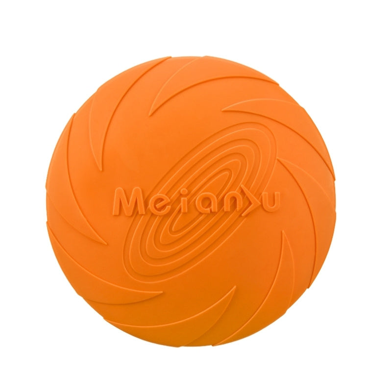 Hundfrisbee i gummi för apportlek Orange