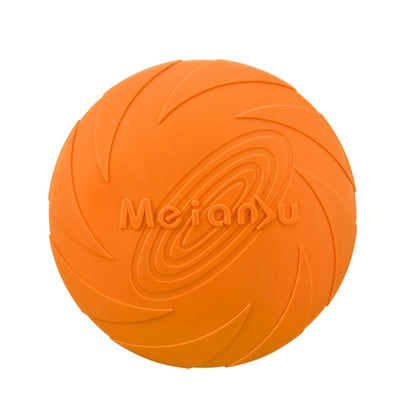 Hundfrisbee i gummi för apportlek Orange