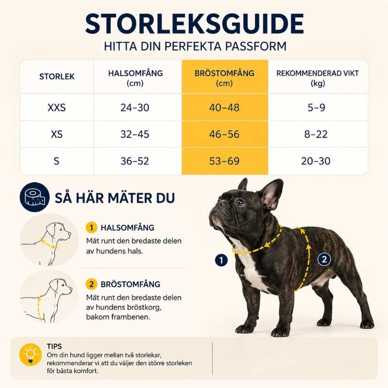 Hundsele med utdragbart koppel