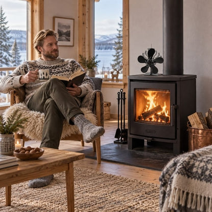 Kaminfläkt för bättre värmespridning