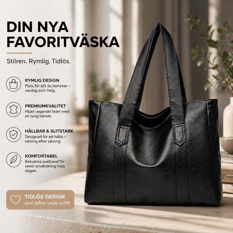 Klassisk tote bag med plats för det viktigaste