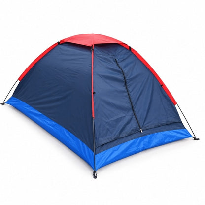Kompakt campingtält för två Mörkblå