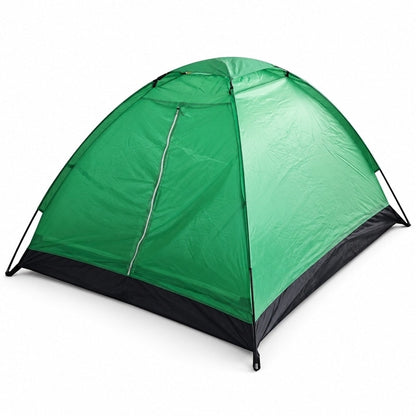 Kompakt campingtält för två Grön