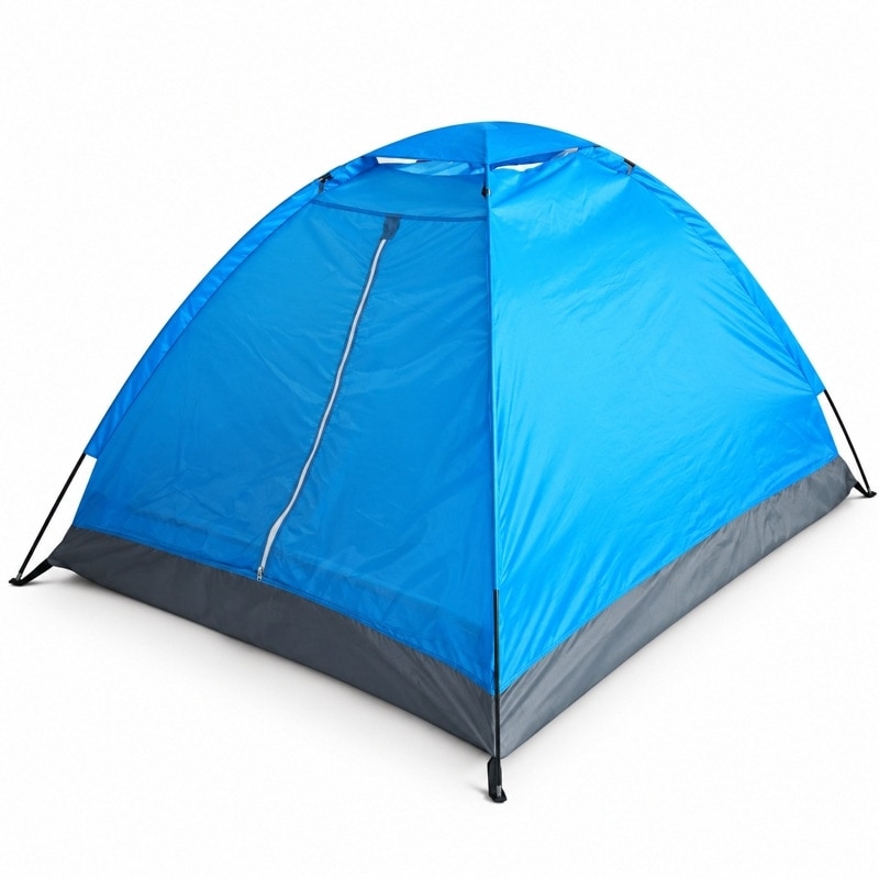 Kompakt campingtält för två Blå