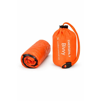 Kompakt nödfilt för kyla och oväder Orange