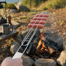 Korvgrillare med låsbart grillgaller