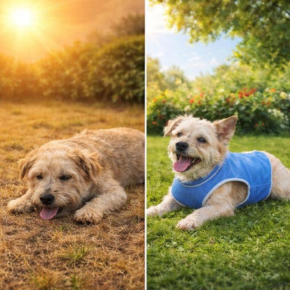Kylande hundväst för varma sommardagar