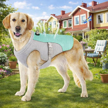 Kylväst för hund med absorberande material