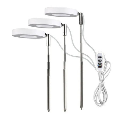 LED växtlampa - timer och dimmer för inomhusodling 3 anslutna