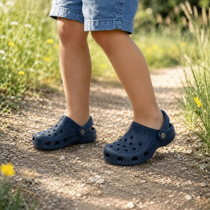 Lätta barntofflor för sommar och fritid