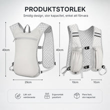 Löparväst med vätskefack och fickor