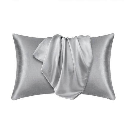 Lyxigt örngott 51x66 cm med slät och sval känsla Silver
