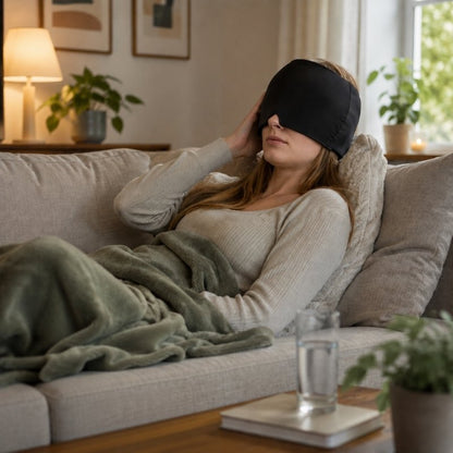Migränmask med kyl- och värmeterapi