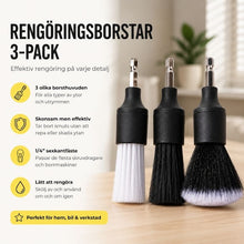 Mjuka borrborstar för bilens interiör